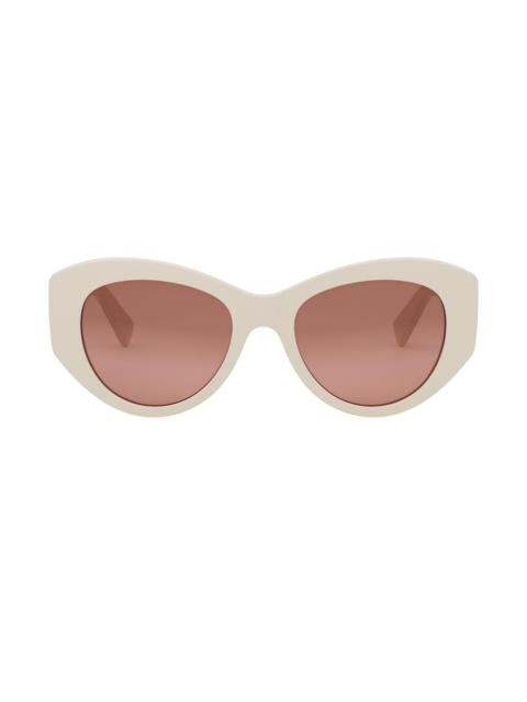 BVLGARI Women's Tubogas 52MM Oval Sunglasses - Ivory Gold Pink