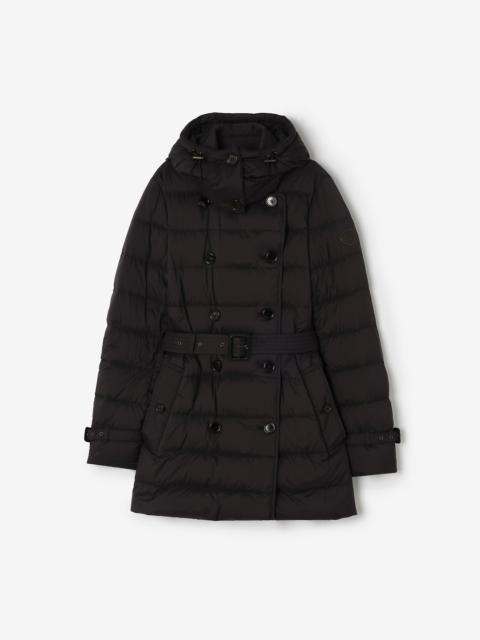 Burberry Short Nylon Audley Puffer Coat