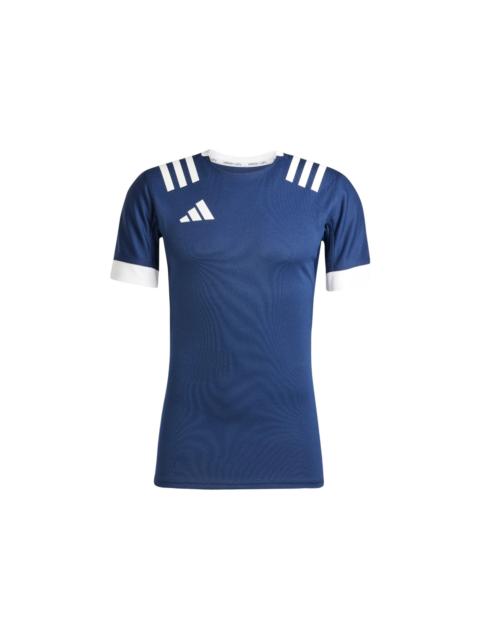 adidas adidas 3-Stripes Fitted Jersey Collegiate Navy White