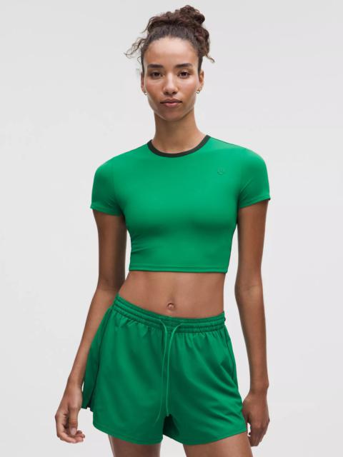 lululemon Tight-Fit Cropped Shelf-Bra T-Shirt *Light Support, B/C Cup