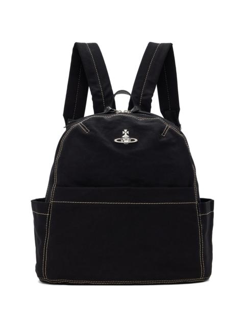 Vivienne Westwood Black George Medium Backpack