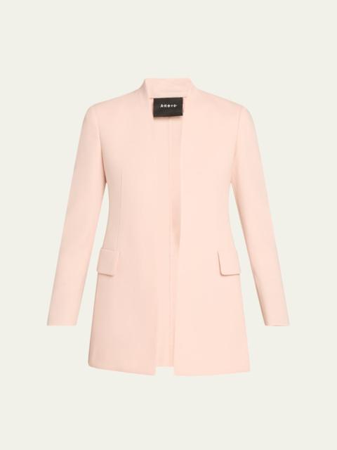 AKRIS Alvar Double-Face Wool Cardigan Jacket