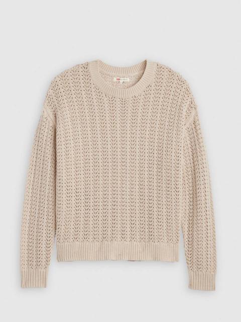 Levi's SUNRISE COTTON LINEN CROCHET SWEATER