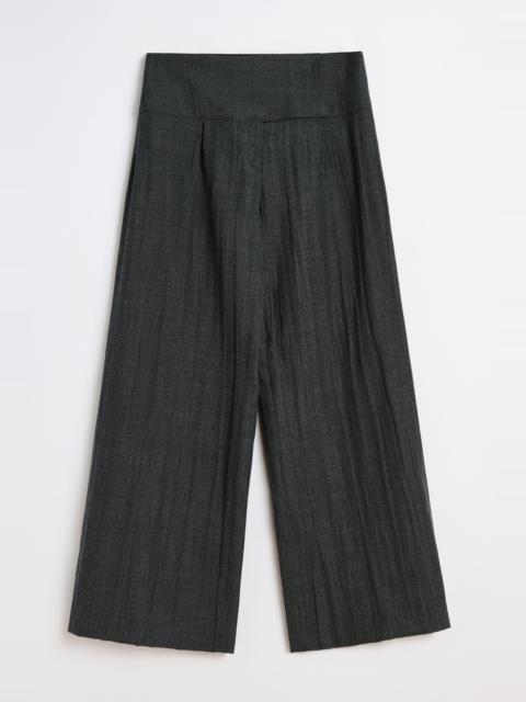 Our Legacy Girdle Trouser Stone Grey Plisse Wool