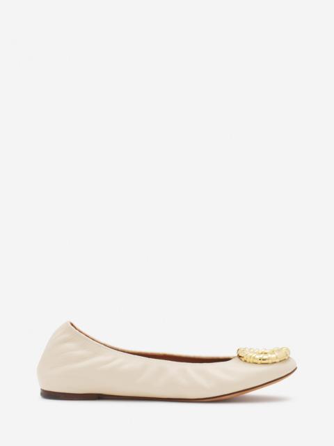 MELODIE LEATHER BALLERINA FLAT