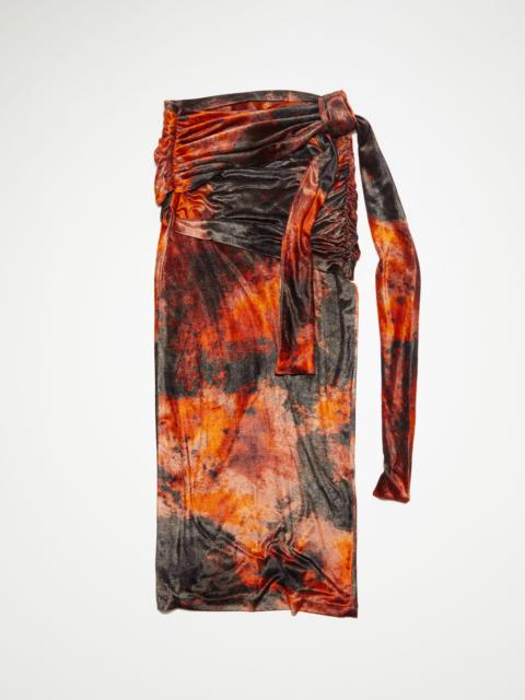 Acne Studios Wrap skirt - Rust orange