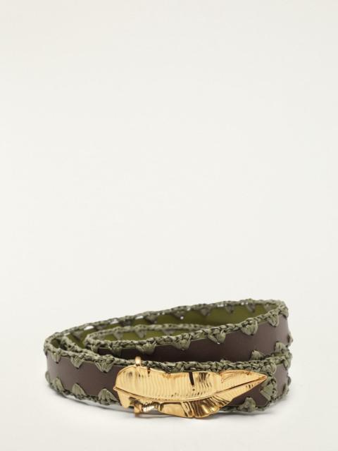 FARM RIO Green Double Sided Strap Belt