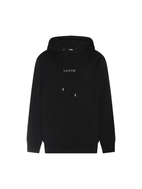 black cotton sweatshirt