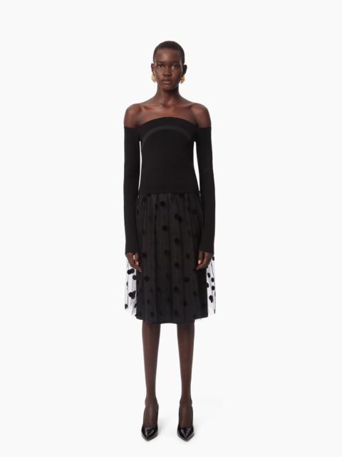 Tシャツ・カットソー Nina Ricci Bardot Neckline Slim-Fit Top Nina Ricci Bow-detail taffeta top Nina Ricci