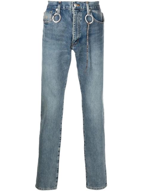 MASTERMIND WORLD mid-rise slim fit jeans