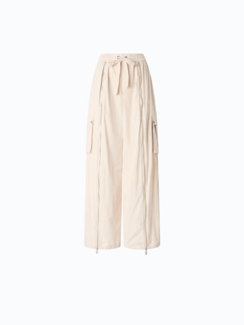 PINKO PALAZZO TROUSERS WITH ZIP AND CARGO POCKETS