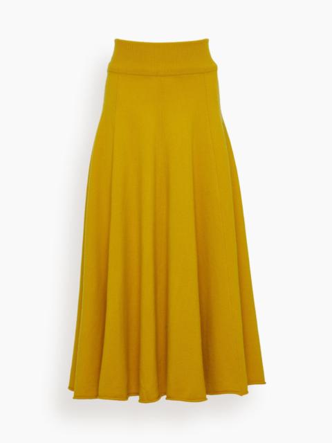 extreme cashmere Twirl Skirt in Sunflower
