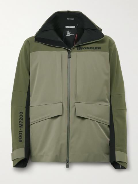 Moncler Grenoble Vallatscha Colour-Block Logo-Appliquéd Padded Hooded Down Ski Jacket