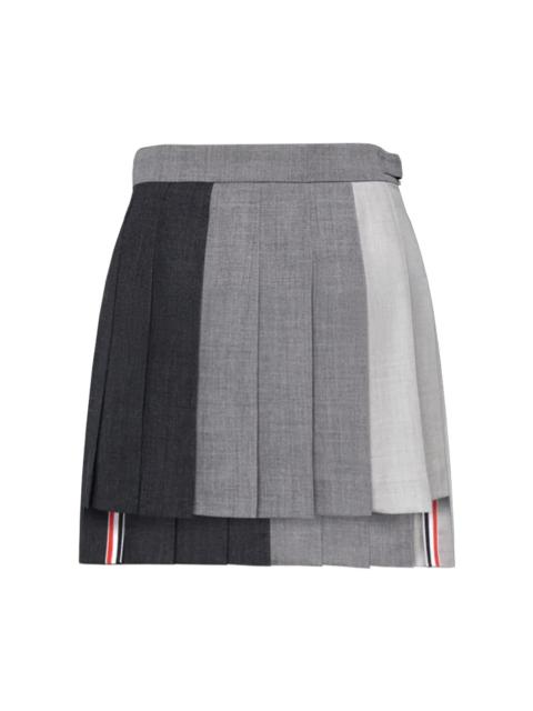 FUNMIX WOOL FRESCO CLASSIC MINI PLEATED SKIRT