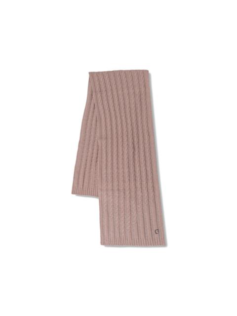 GUESS USA cable-knit rhinestone-embellished scarf