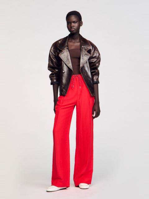 Sandro DRAWSTRING TROUSERS
