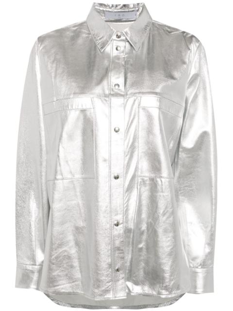 IRO Nazil leather overshirt