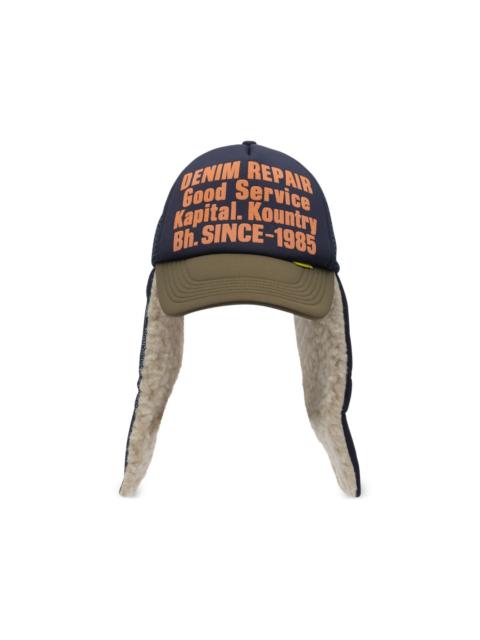 Kapital print ear-flap hat