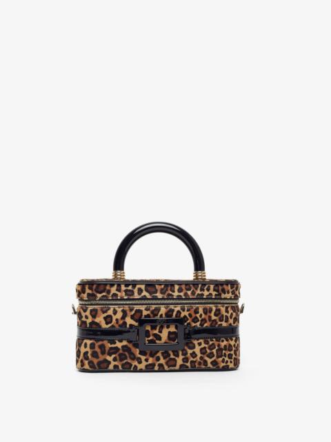 Roger Vivier Belle Vivier vanity leopard mini bag