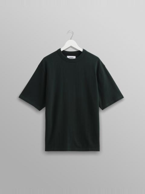 Wax London Milton - Dark Green Emerised Organic Cotton T-Shirt