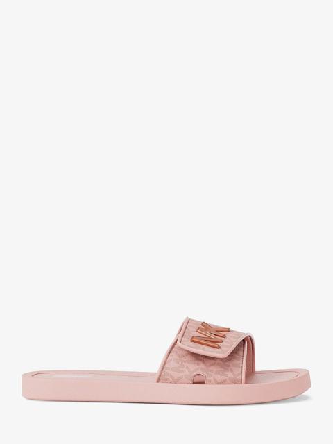 MICHAEL KORS Palmer Signature Logo Slide Sandal