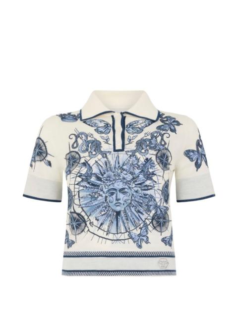 PHILIPP PLEIN graphic-print polo shirt