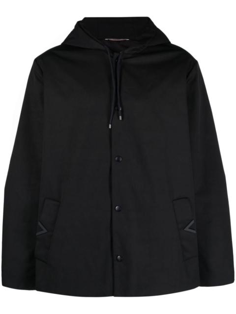 hooded windbreaker jacket