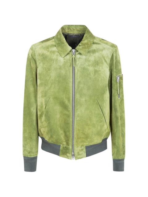 TOM FORD suede bomber jacket