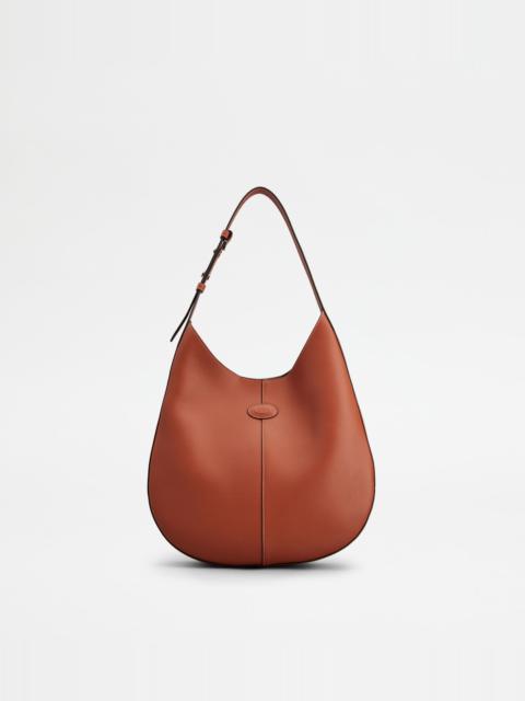 Tod's TOD'S DI BAG HOBO IN LEATHER SMALL - ORANGE