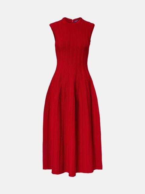 Ralph Lauren Silk-blend midi dress
