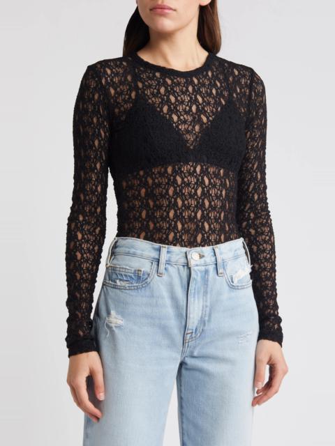 Sheer Stretch Lace Top