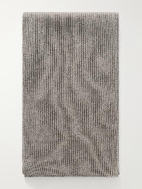 Johnstons of Elgin Ribbed Cashmere Scarf