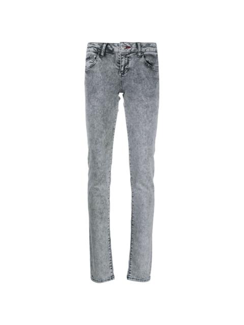 mid-rise skinny jeans