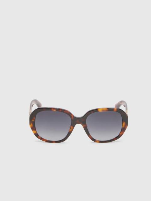 KAREN MILLEN Rounded Buckle Detail Sunglasses