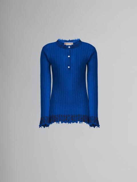 Marni BLUE KNITTED SWEATER