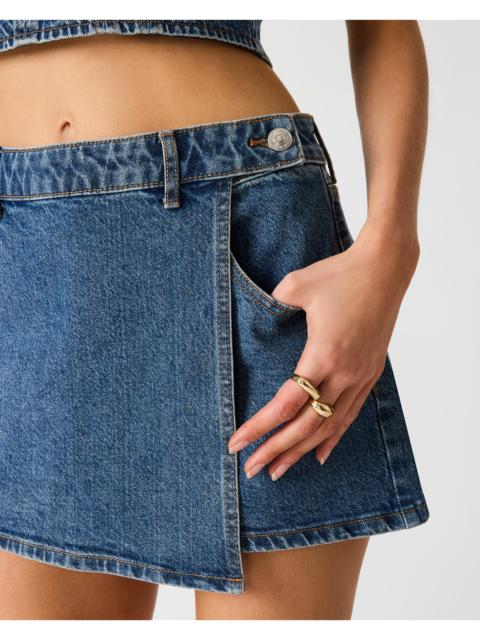 STEVE MADDEN BRIGHTIN SKORT BLUE HEATHER