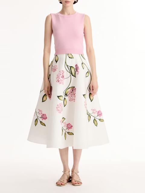 Oscar de la Renta Sleeveless Knit Tank - Pink