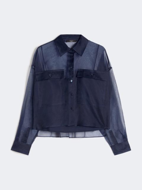 WEEKEND Max Mara Silk organza shirt - NAVY