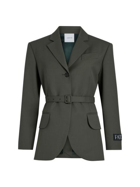 ジャケット [PATOU]Belted stretch-wool twill blazer PATOU Belted stretch-wool twill blazer | REVERSIBLE