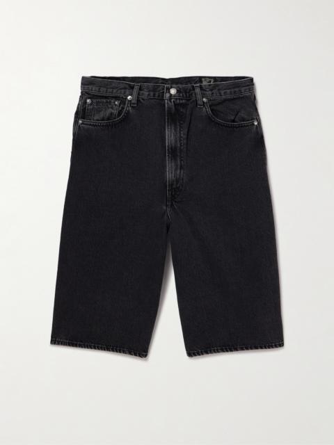 orSlow Super Dad's Wide-Leg Denim Shorts