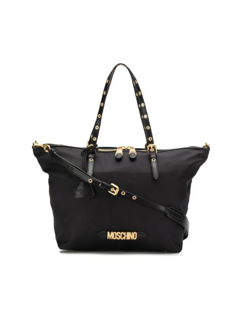 Moschino logo tote bag