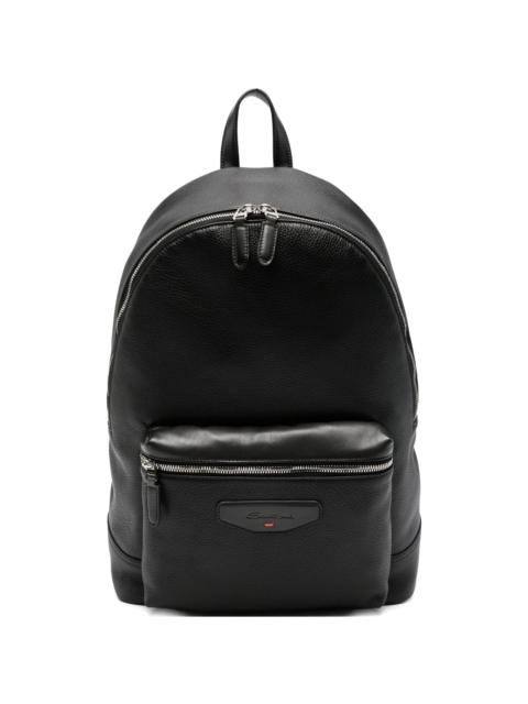 Santoni Santoni Leather Backpack