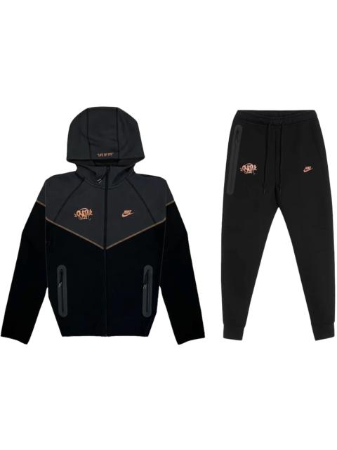 Nike Nike Sportswear x Central Cee Syna World Tech Fleece Hoodie & Joggers Set Black/Metallic Red Bronze