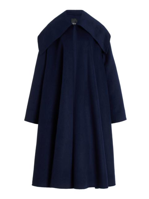 BEVZA Kozhukh Wool-Cashmere Coat navy