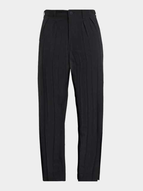 ISSEY MIYAKE Men & apos;s Edge Ensemble Pleated Trousers