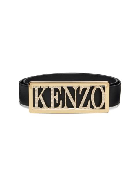 KENZO Black Kenzo Paris 'KENZO Buckle' Large Belt