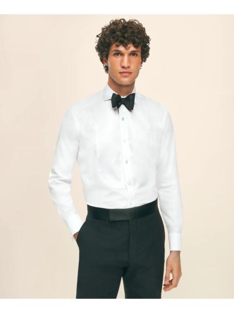 Brooks Brothers Black Fleece Pique Bib Londoner Collar Tuxedo Shirt in Sea Island Cotton