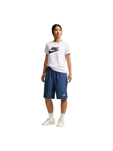 Nike (WMNS) Nike Sportswear Mid-Rise Loose Knee-Length Shorts 'Mystic Navy Sail' IH8465-461