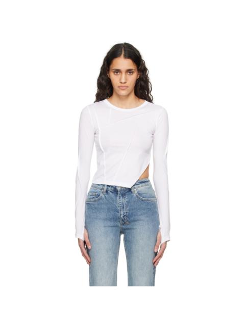 Ksubi White Fragment Long Sleeve T-Shirt