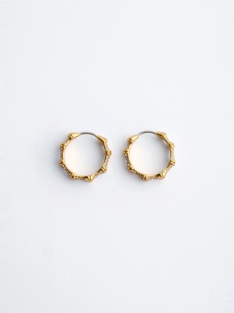 & Other Stories Rhinestone Hoop Earrings